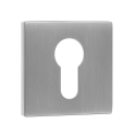 Rozeta Kwadratowa Wkładka Szyld do Klamki Wewnętrznej Srebrna Kuchinox