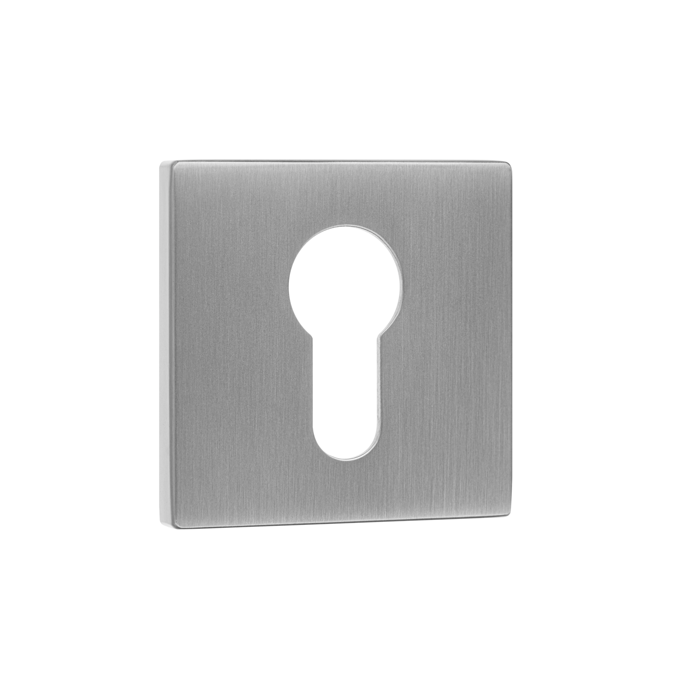 Rozeta Kwadratowa Wkładka Szyld do Klamki Wewnętrznej Srebrna Kuchinox