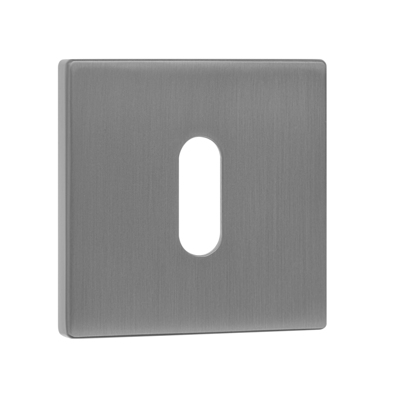 Rozeta Kwadratowa Klucz Szyld do Klamki Wewnętrznej Szara Kuchinox