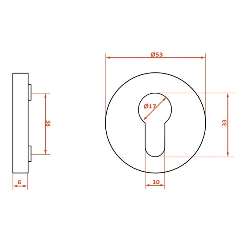 Rozeta Okrągła Wkładka Szyld do Klamki Wewnętrznej Srebrna Kuchinox Rozeta Okrągła Wkładka Szyld do Klamki Wewnętrznej Srebrna Kuchinox