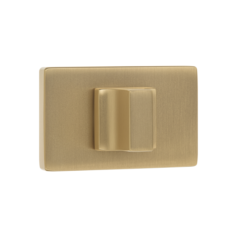 Rozeta Prostokątna WC Szyld do Klamki Wewnętrznej Złota Kuchinox