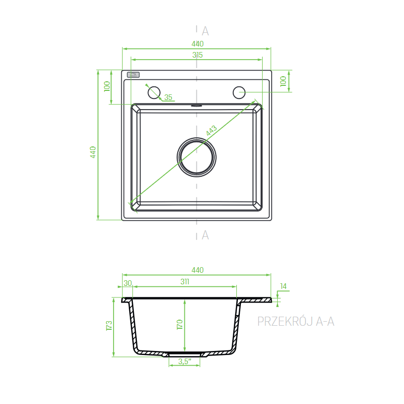 Zlew Zlewozmywak Granitowy Beżowy Laveo Trzynastka Wpuszczany Zlew Zlewozmywak Granitowy Beżowy Laveo Trzynastka Wpuszczany
