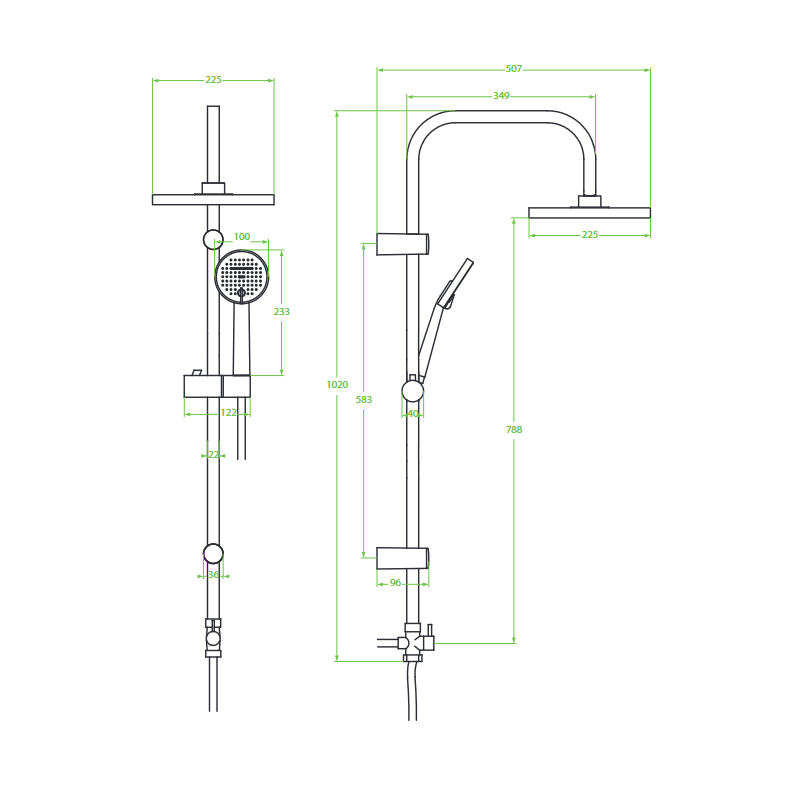 Kolumna Natryskowa Prysznicowa LESTE