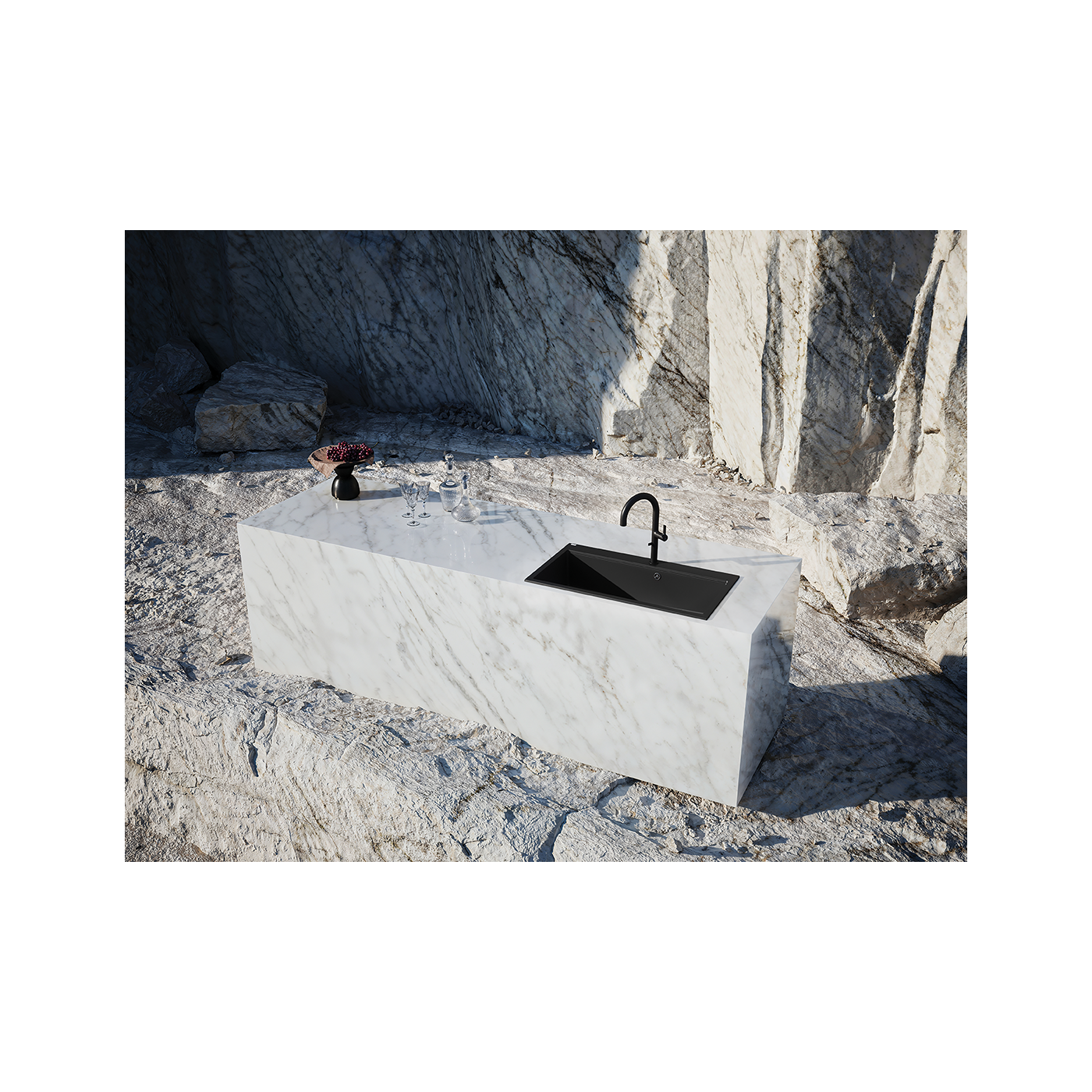 Bateria Zlewozmywakowa Pureco Kuchenna Czarna Stojąca do Filtra Wody