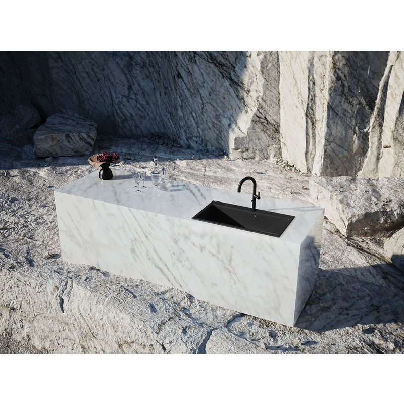 Bateria Zlewozmywakowa Pureco Kuchenna Czarna Stojąca do Filtra Wody