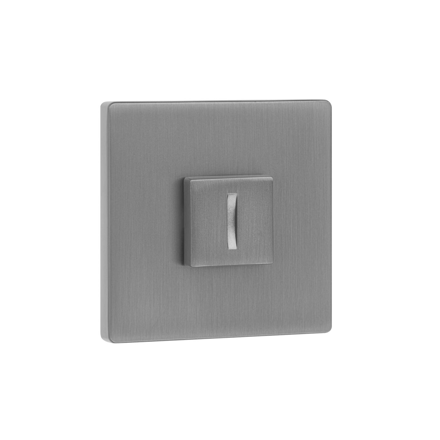 Rozeta Kwadrat WC Szyld do Klamki Wewnętrznej Szara Kuchinox