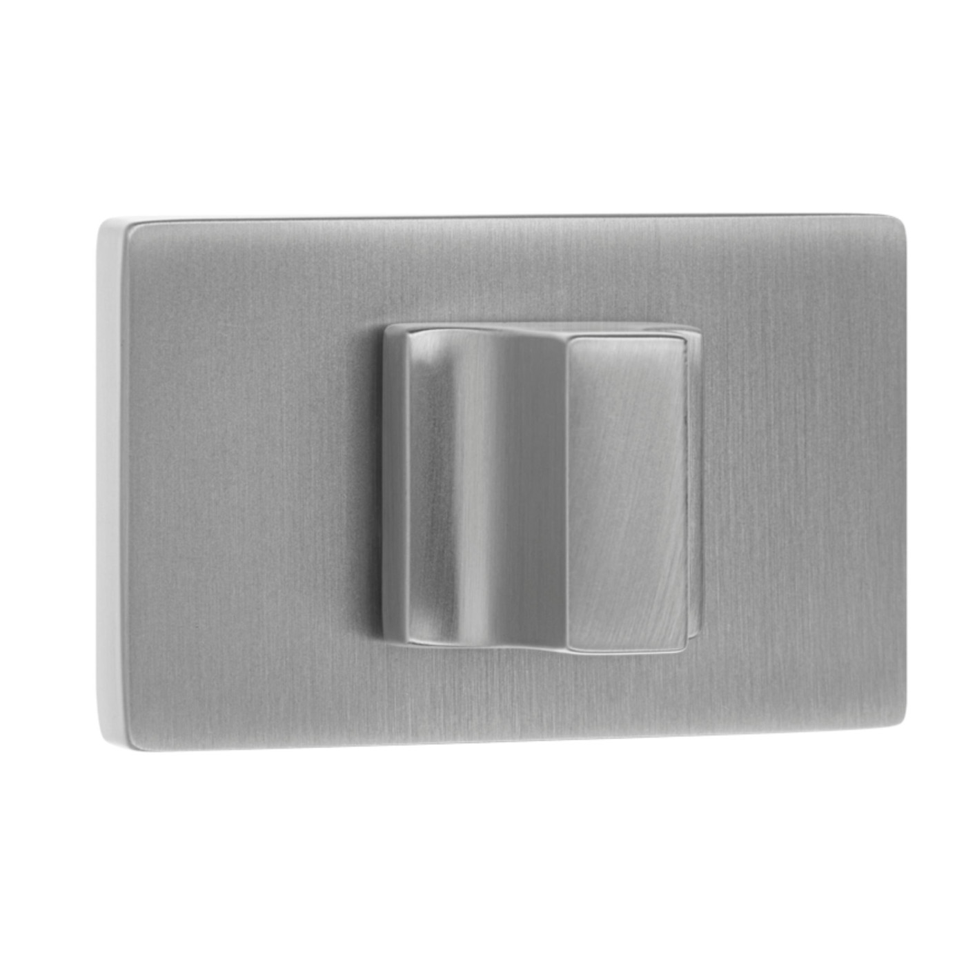 Rozeta Prostokątna WC Szyld do Klamki Wewnętrznej Srebrna Mat Kuchinox