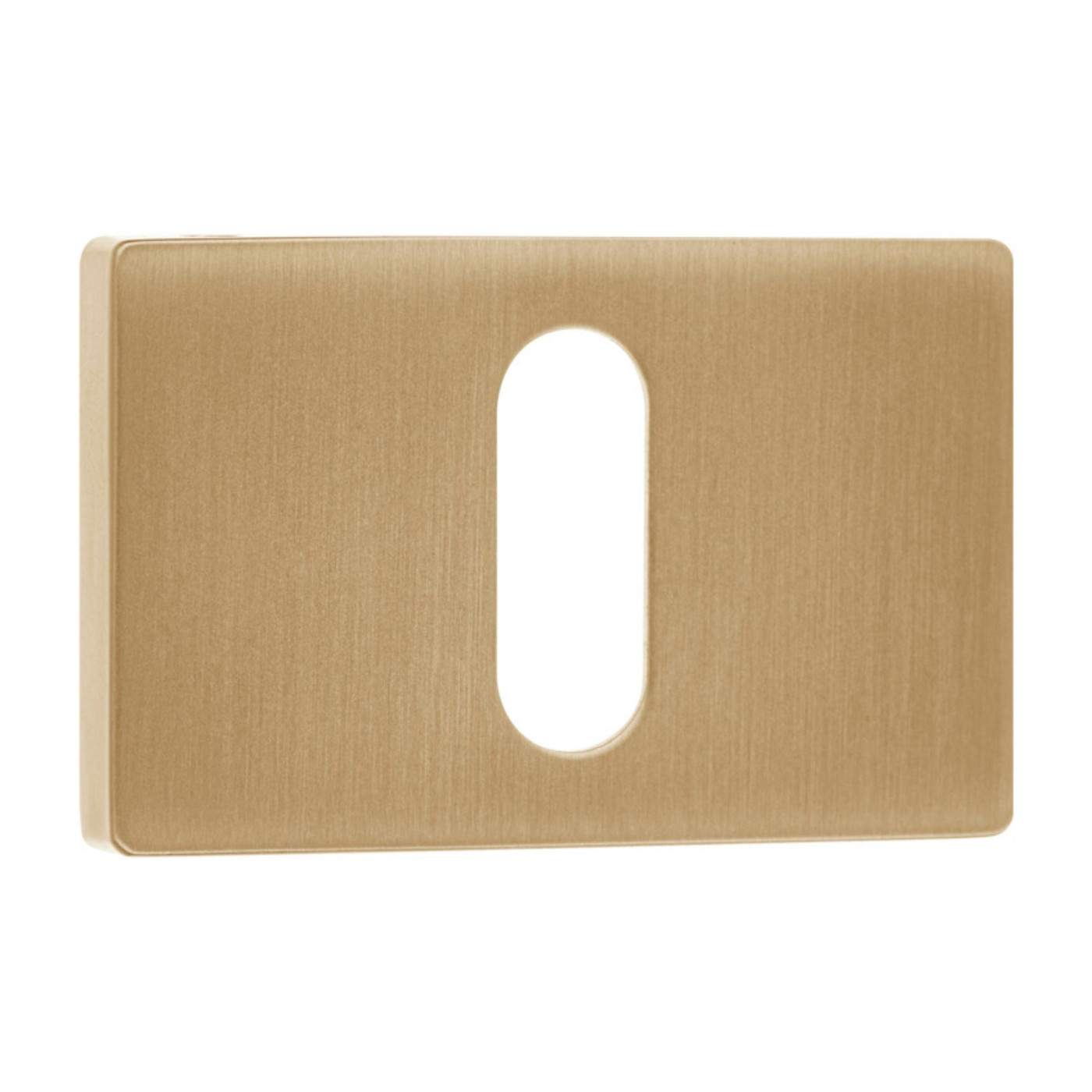 Rozeta Prostokątna Klucz Szyld do Klamki Wewnętrznej Złota Kuchinox