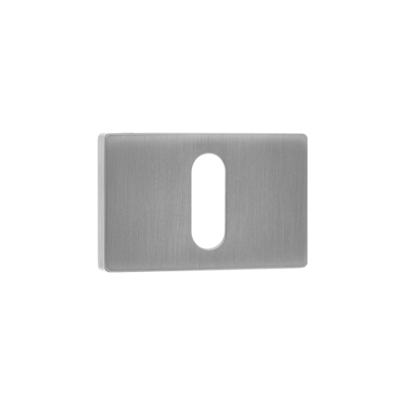 Rozeta Prostokątna Klucz Szyld do Klamki Wewnętrznej Srebrna Kuchinox