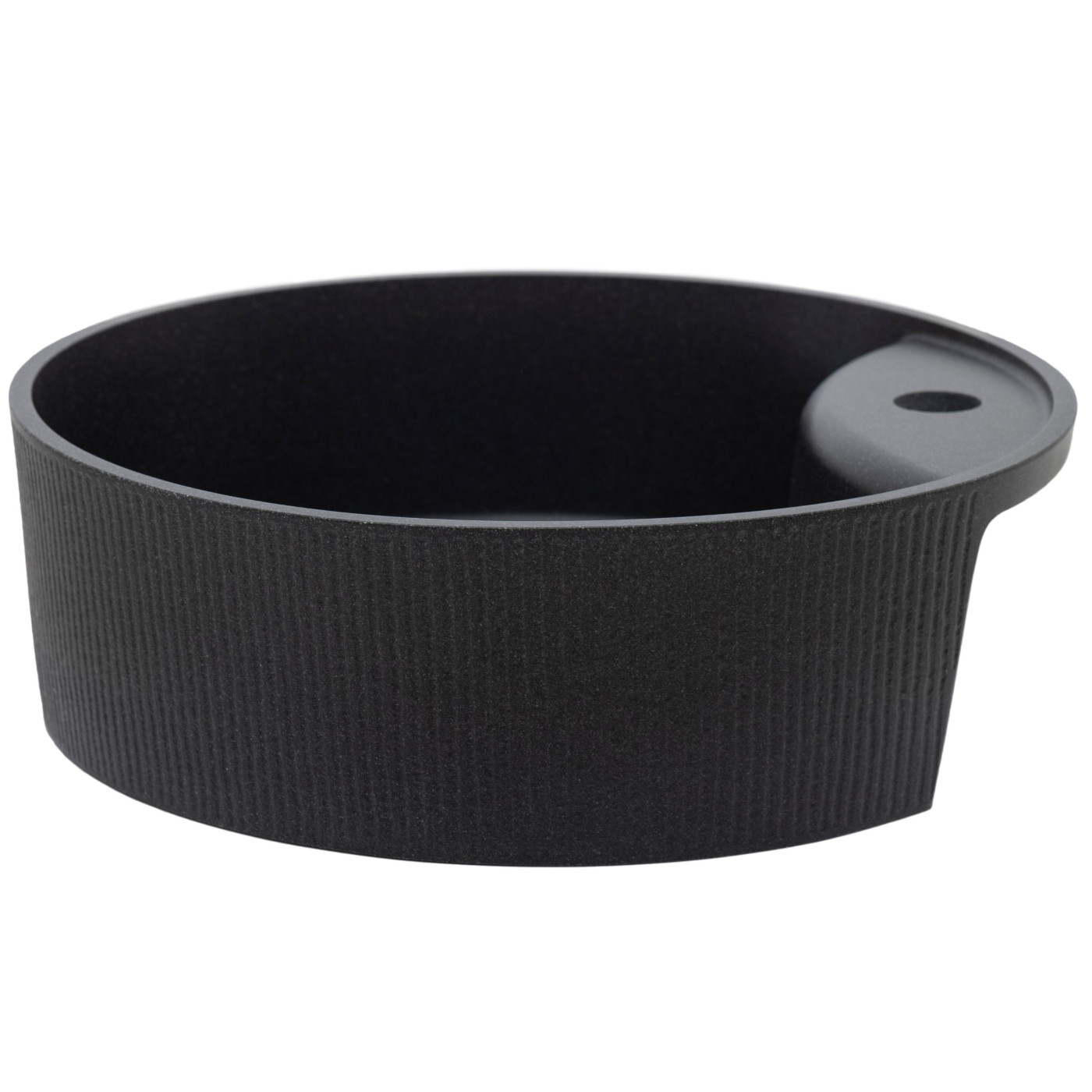 Umywalka Nablatowa Granitowa Umywalka Czarna do Łazienki Laveo Cliff