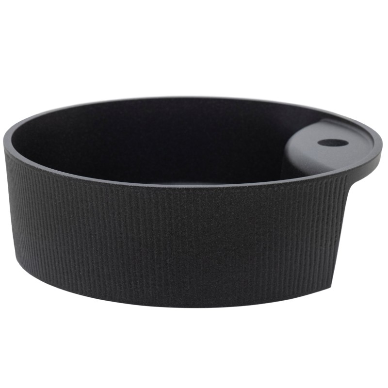 Umywalka Nablatowa Granitowa Umywalka Czarna do Łazienki Laveo Cliff