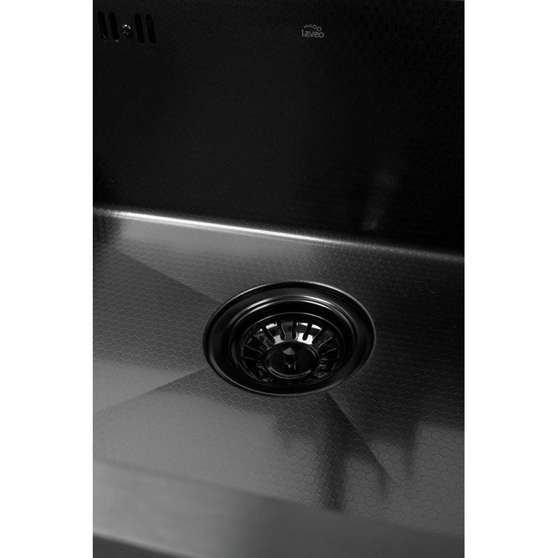 Zlewozmywak Wpuszczany Stalowy Jednokomorowy Czarny Malawi