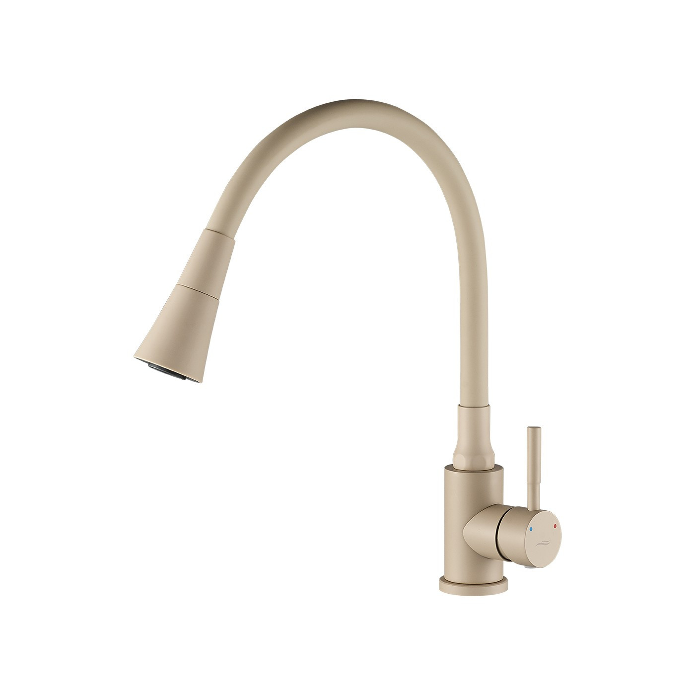 Bateria Zlewozmywakowa Stojąca Elastyczna Wylewka Beżowa SELVA Kuchinox Bateria Zlewozmywakowa Stojąca Elastyczna Wylewka Beżowa SELVA Kuchinox