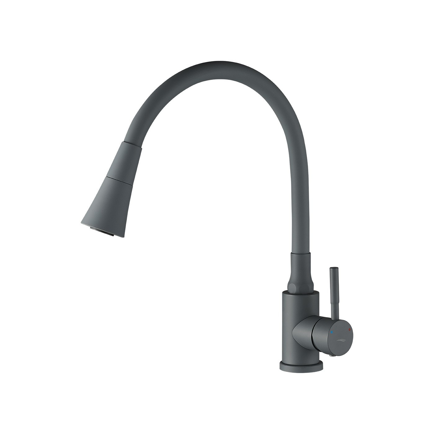 Bateria Zlewozmywakowa Stojąca Elastyczna Wylewka Szara SELVA Kuchinox Bateria Zlewozmywakowa Stojąca Elastyczna Wylewka Szara SELVA Kuchinox