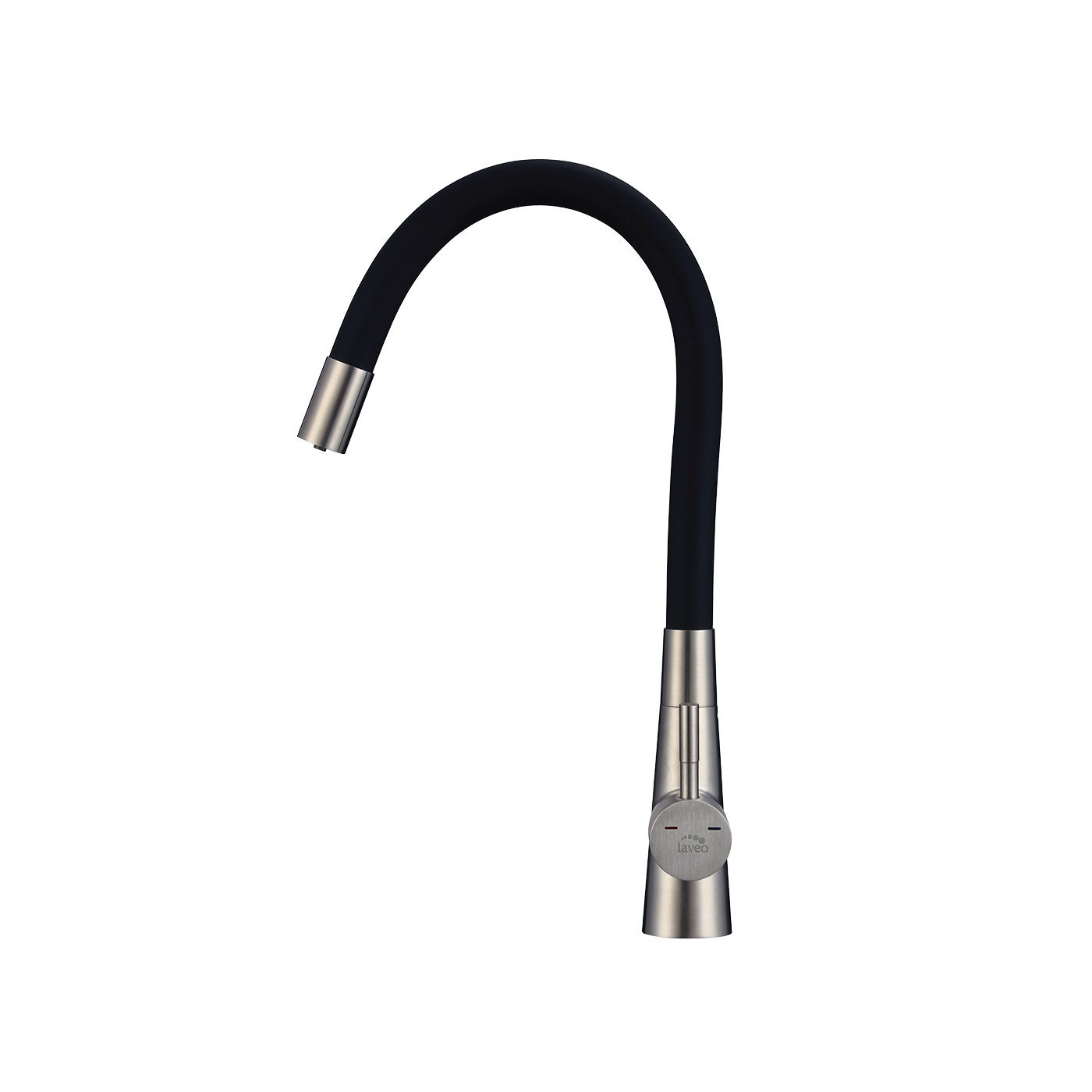 Bateria Filtrująca Wodę z Elastyczną Wylewka Riveco + Filtr Węglowy Stal Czarna