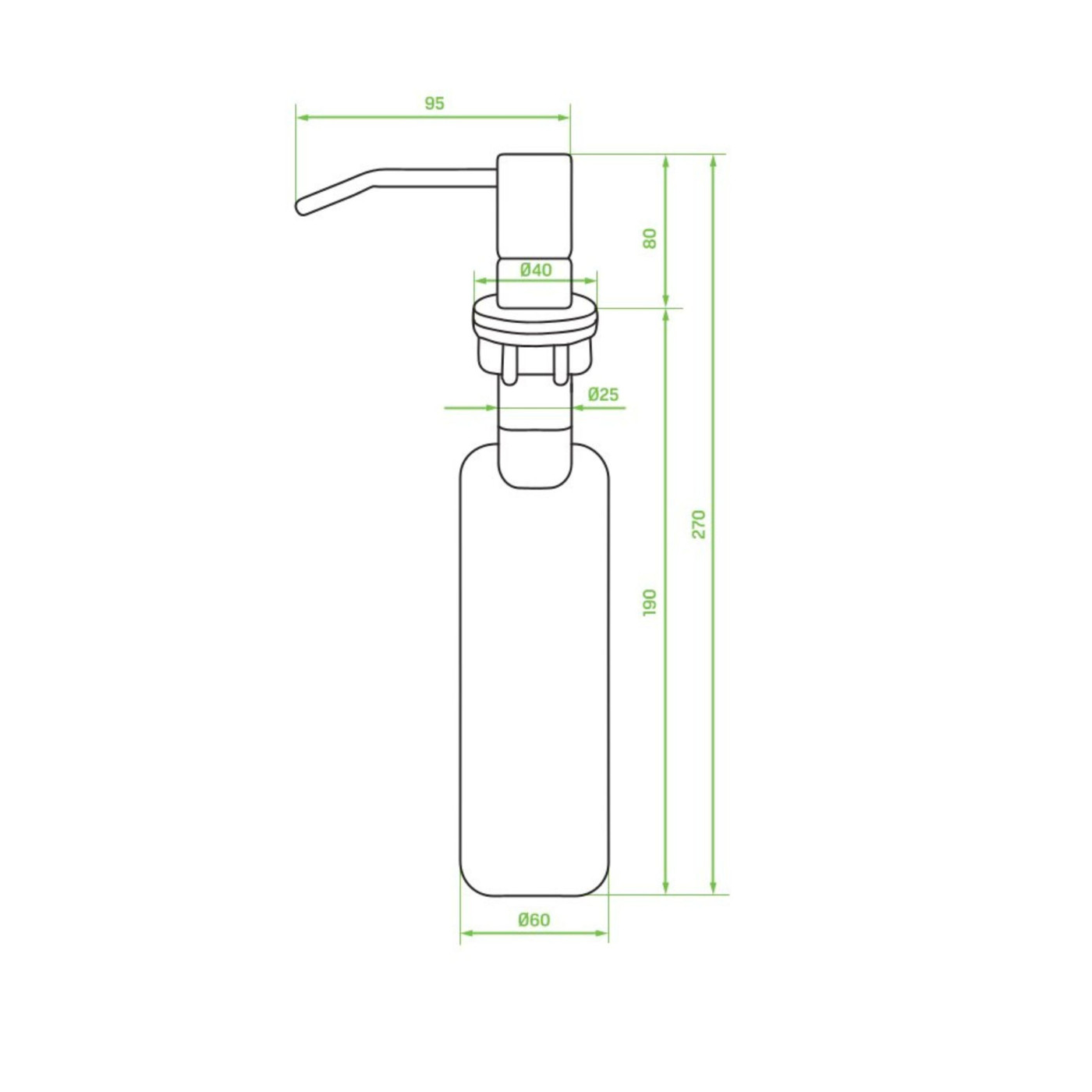 Zlew Zlewozmywak Jednokomorowy z Syfonem,Dozownikiem, Ociekaczem, Wkładką Ociekową Stalowy MALAWI INOX