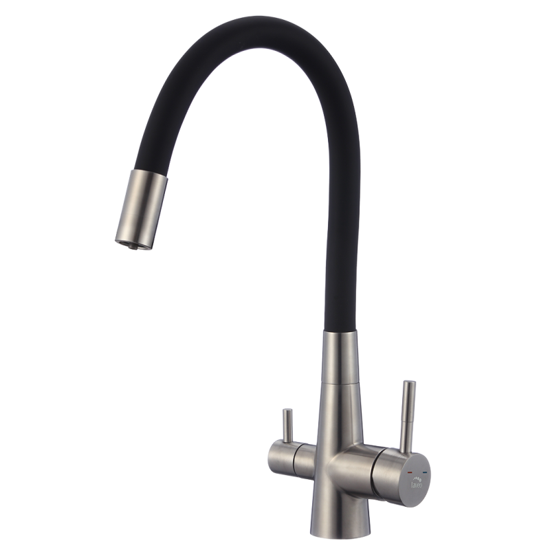 Zlewozmywak Jednokomorowy Wpuszczany 50x58cm Bateria zestaw akces. Srebrny MALAWI