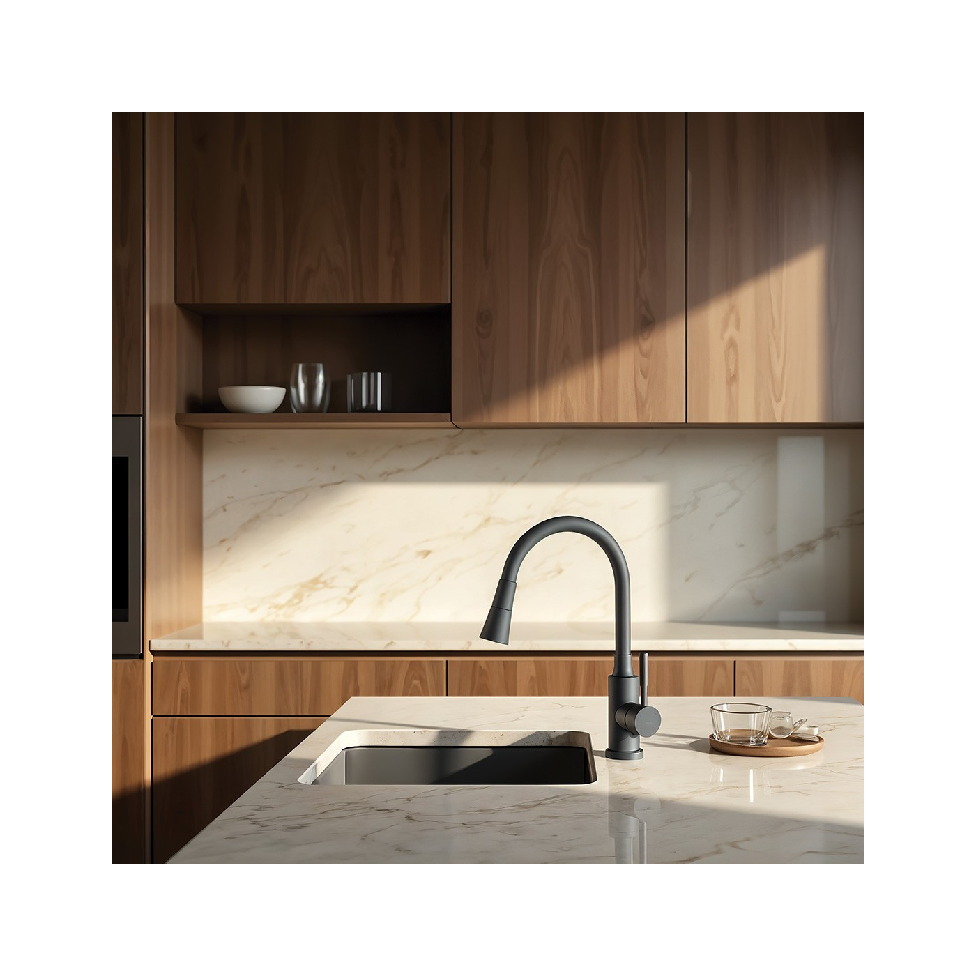 Bateria Zlewozmywakowa Stojąca Elastyczna Wylewka Szara SELVA Kuchinox Bateria Zlewozmywakowa Stojąca Elastyczna Wylewka Szara SELVA Kuchinox