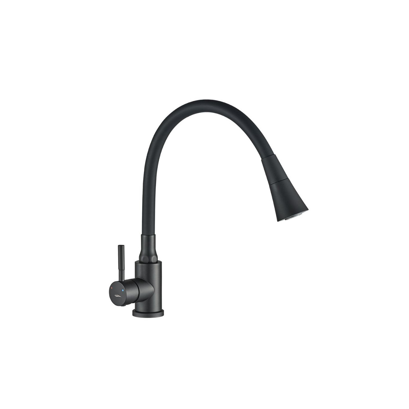 Bateria Zlewozmywakowa Stojąca Elastyczna Wylewka Czarna SELVA Kuchinox