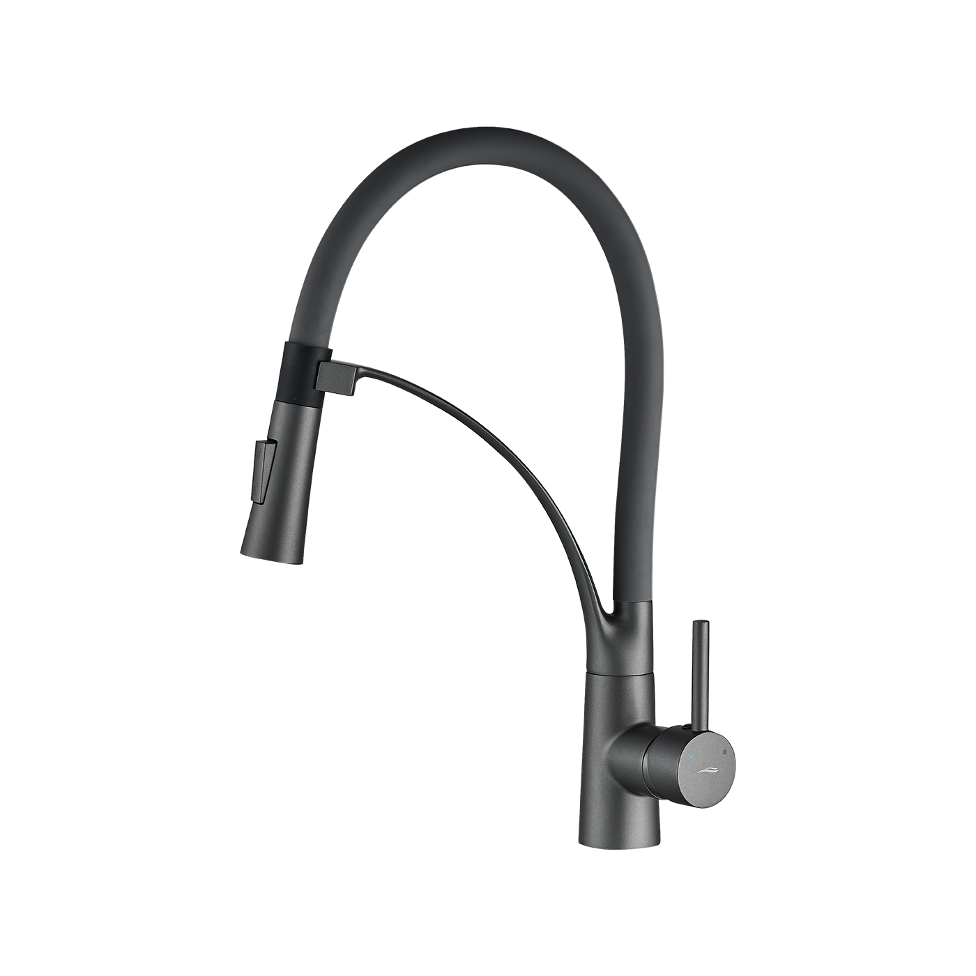 Bateria Zlewozmywakowa Stojąca z wylewką U OLOR Grafit Kuchinox Bateria Zlewozmywakowa Stojąca z wylewką U OLOR Grafit Kuchinox