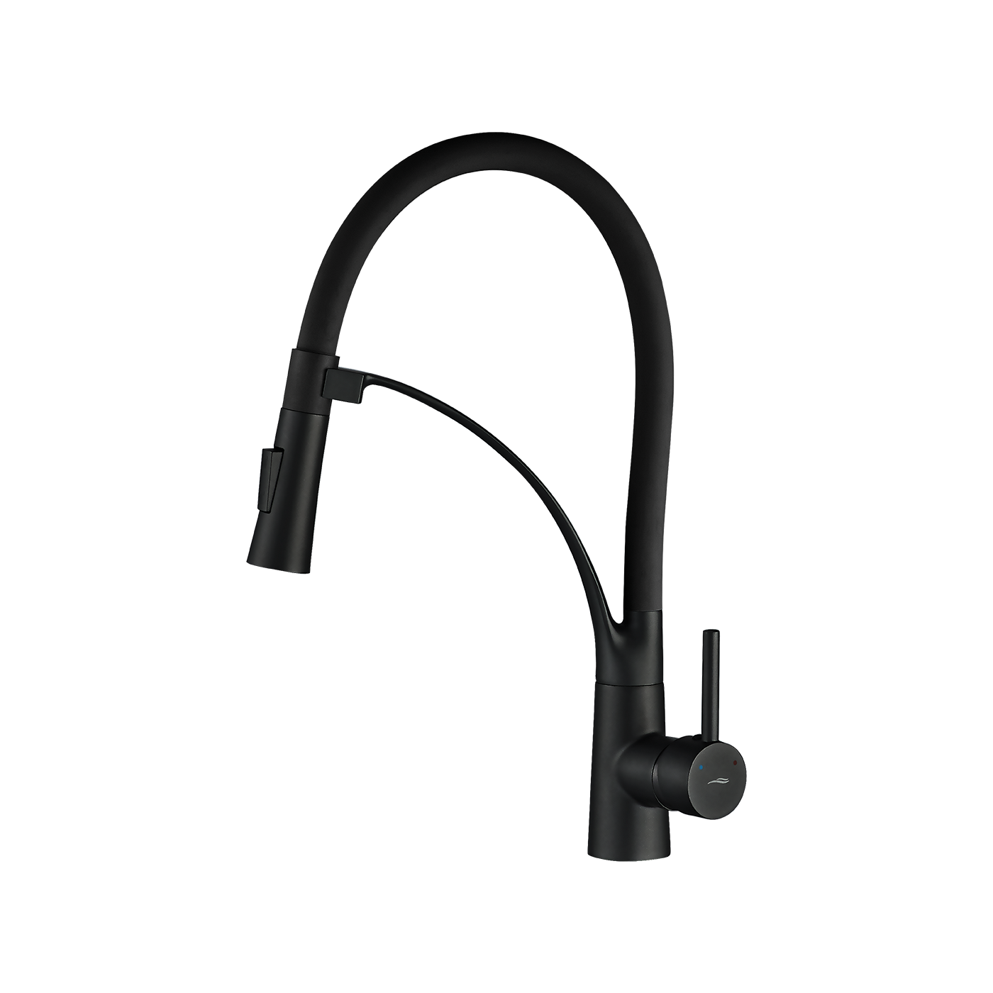 Bateria Zlewozmywakowa Stojąca z wylewką U OLOR Czarna Kuchinox Bateria Zlewozmywakowa Stojąca z wylewką U OLOR Czarna Kuchinox