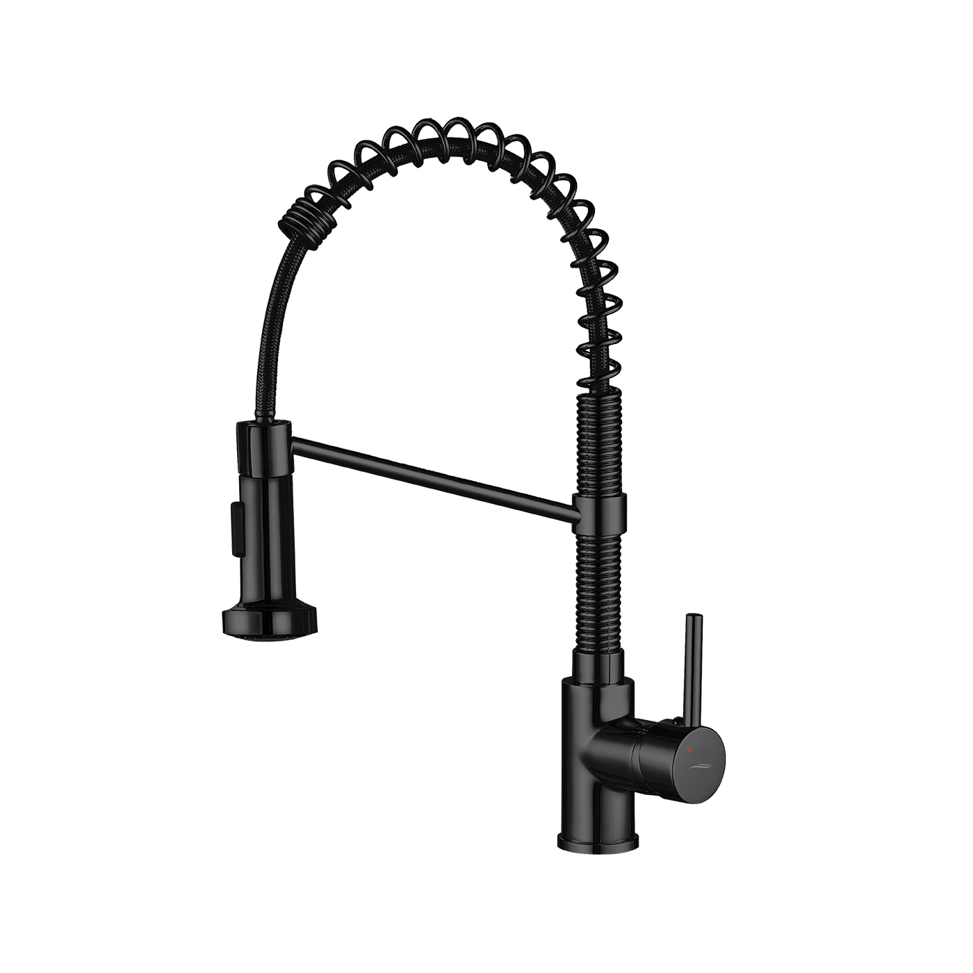 Bateria Zlewozmywakowa Stojąca Sprężyna LOCO Czarna Kuchinox