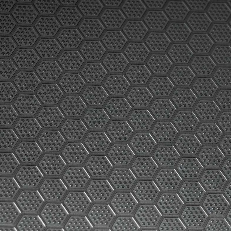 Zlew Zlewozmywak Jednokomorowy z Syfonem i Baterią filtrującą Stalowy Honeycomb Czarny