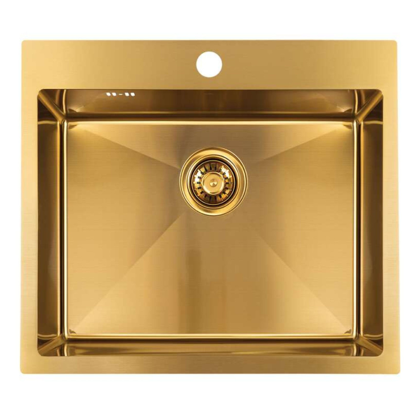 Zlewozmywak Jednokomorowy Malawi Z Syfonem I Baterią Filtrujacą Wodę Złoty