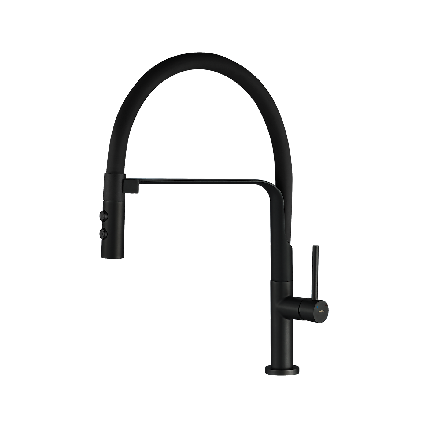 Bateria Zlewozmywakowa Stojąca z wylewką U SILUETTO Czarna Kuchinox Bateria Zlewozmywakowa Stojąca z wylewką U SILUETTO Czarna Kuchinox