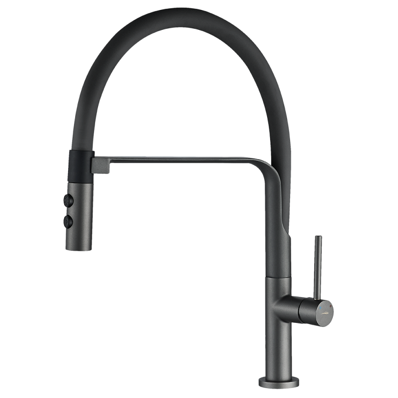 Bateria Zlewozmywakowa Stojąca z wylewką U SILUETTO Grafit Kuchinox Bateria Zlewozmywakowa Stojąca z wylewką U SILUETTO Grafit Kuchinox