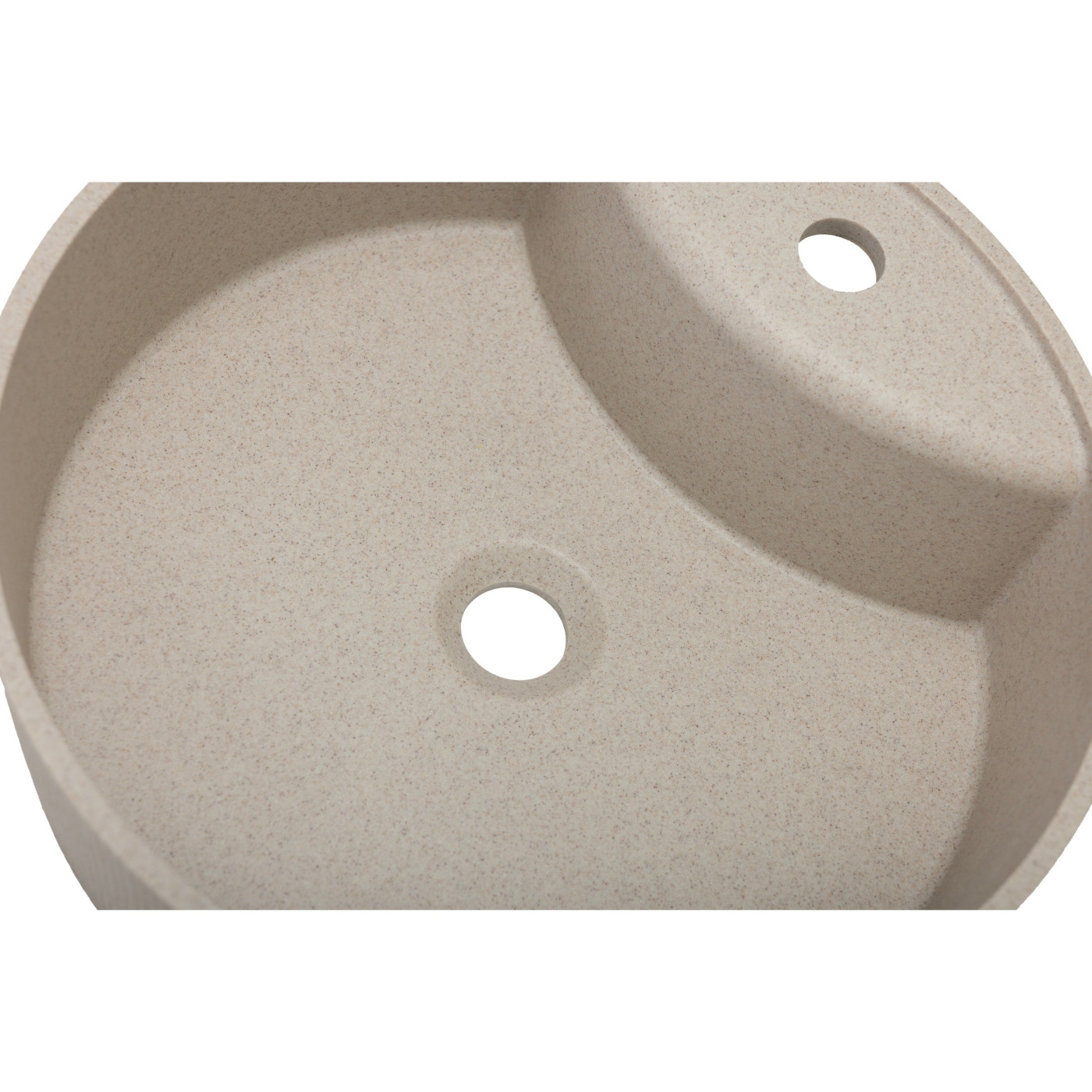 Umywalka Nablatowa Granitowa Umywalka Beżowa Laveo Cliff