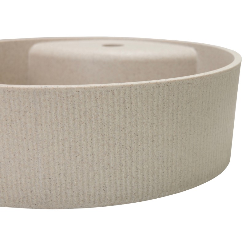 Umywalka Nablatowa Granitowa Umywalka Beżowa Laveo Cliff