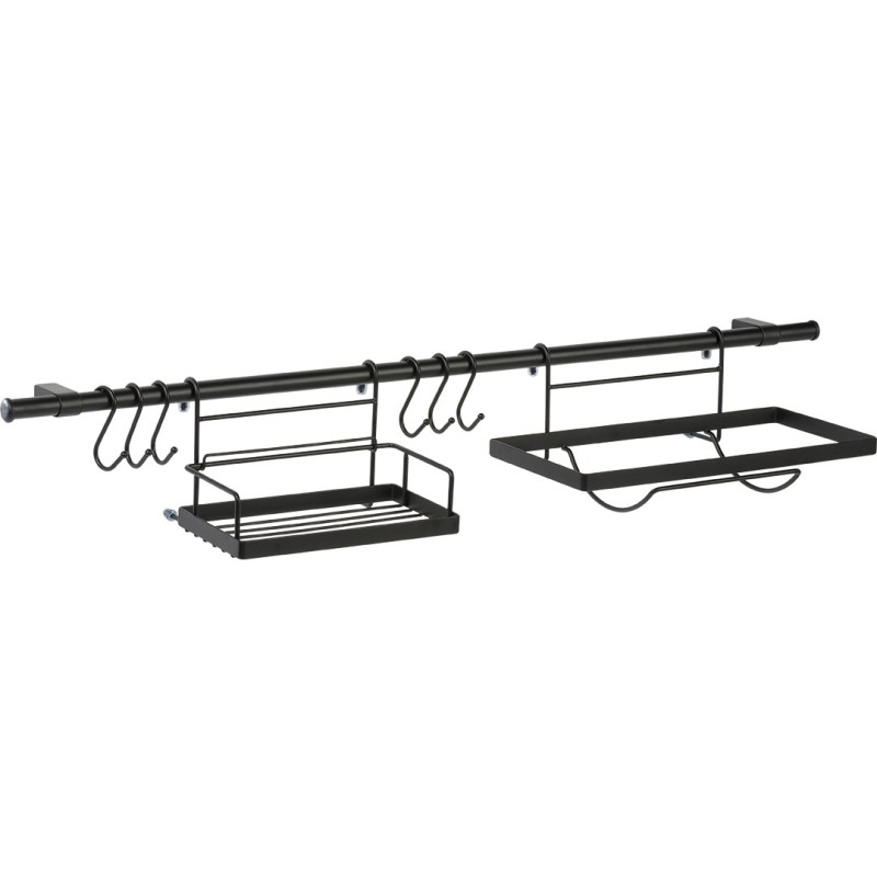 Półka Kuchenna Wisząca z Relingiem Półka Kuchenna Wisząca z Relingiem