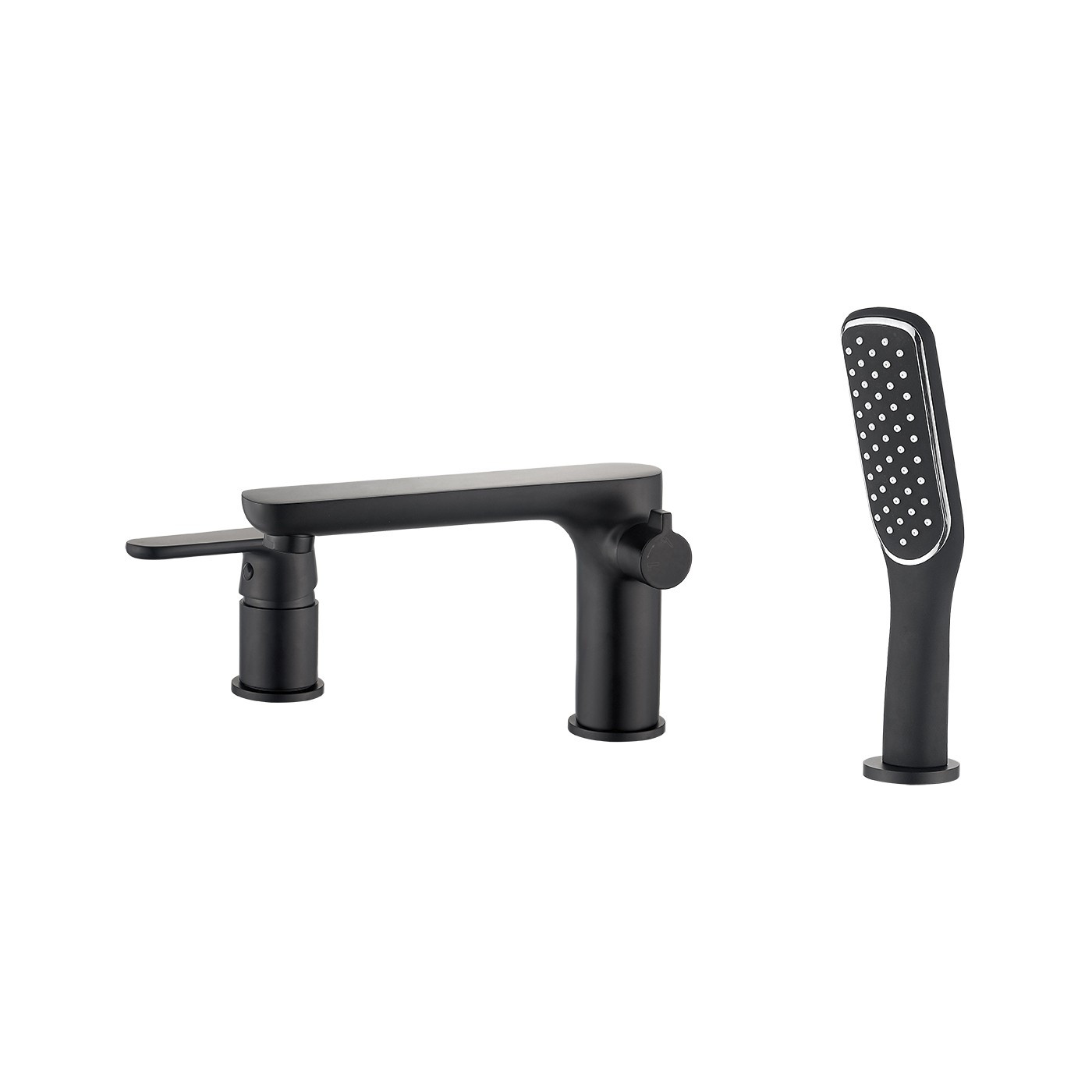 Bateria Wannowa Stojąca 3-otworowa Czarna DIMA Kuchinox BQD_713D