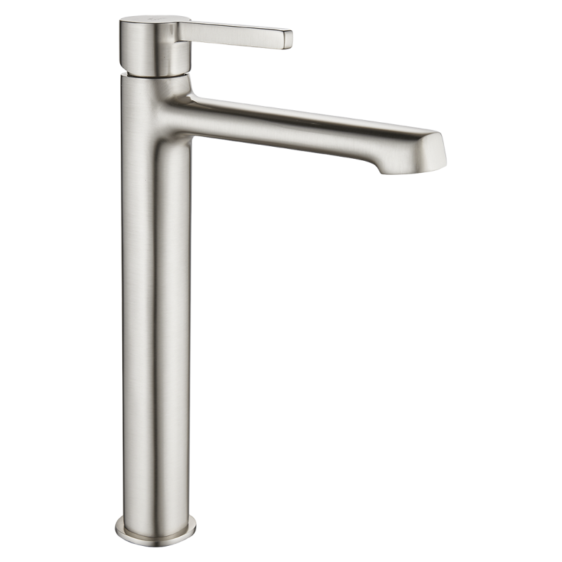 Bateria Umywalkowa Stojąca Nablatowa Srebrna ALITA Laveo Bateria Umywalkowa Stojąca Nablatowa Srebrna ALITA Laveo