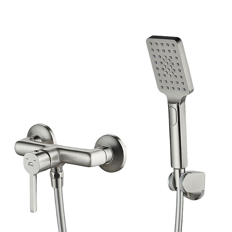 Bateria Natryskowa Ścienna z Zestawem Natryskowym ALITA Chrom BVA_041D Bateria Natryskowa Ścienna z Zestawem Natryskowym ALITA Chrom BVA_041D