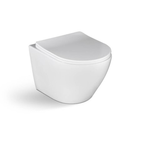 Miska Ustępowa Miska WC Wisząca Bezkołnierzowa z Deską Desna Laveo VMD_600S