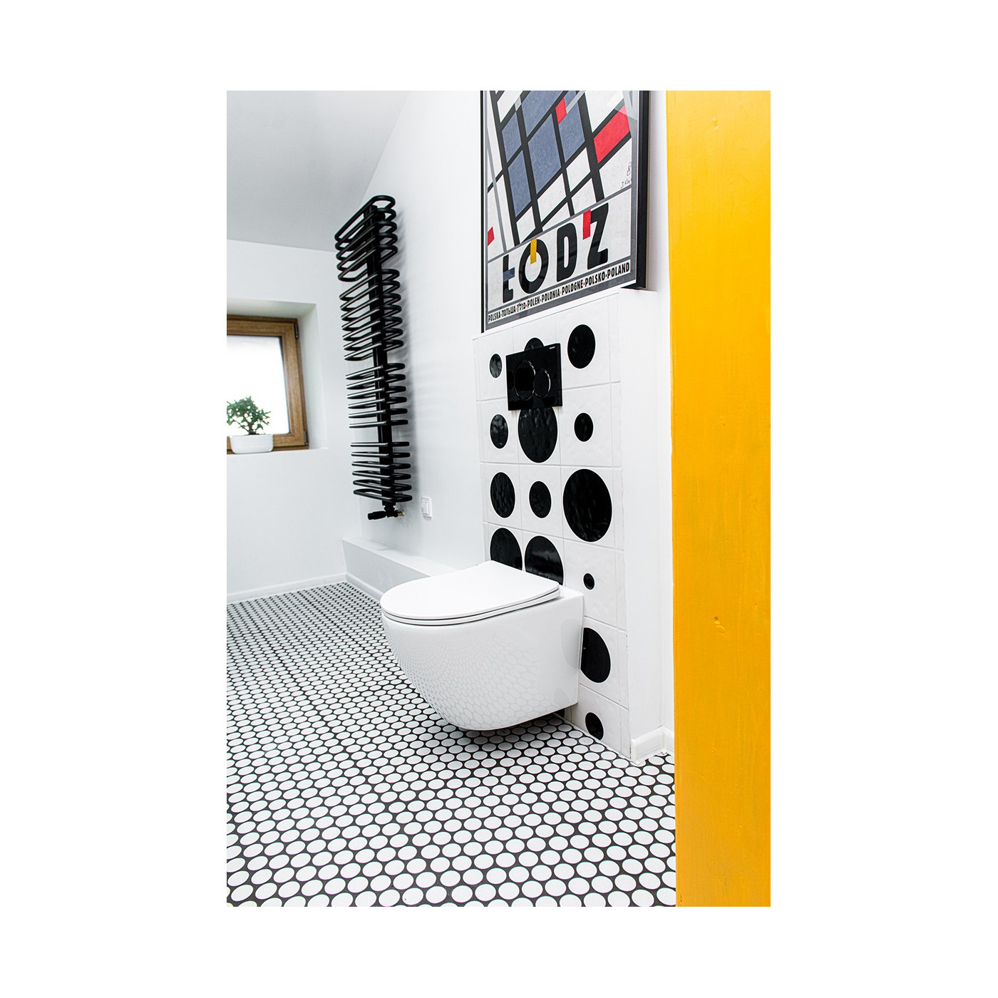 Miska Ustępowa Miska WC Wisząca Bezkołnierzowa z Deską Desna Laveo VMD_600S