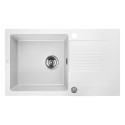 Zlewozmywak Granitowy Jednokomorowy Celia Biały Zlewozmywak Granitowy Jednokomorowy Celia Biały