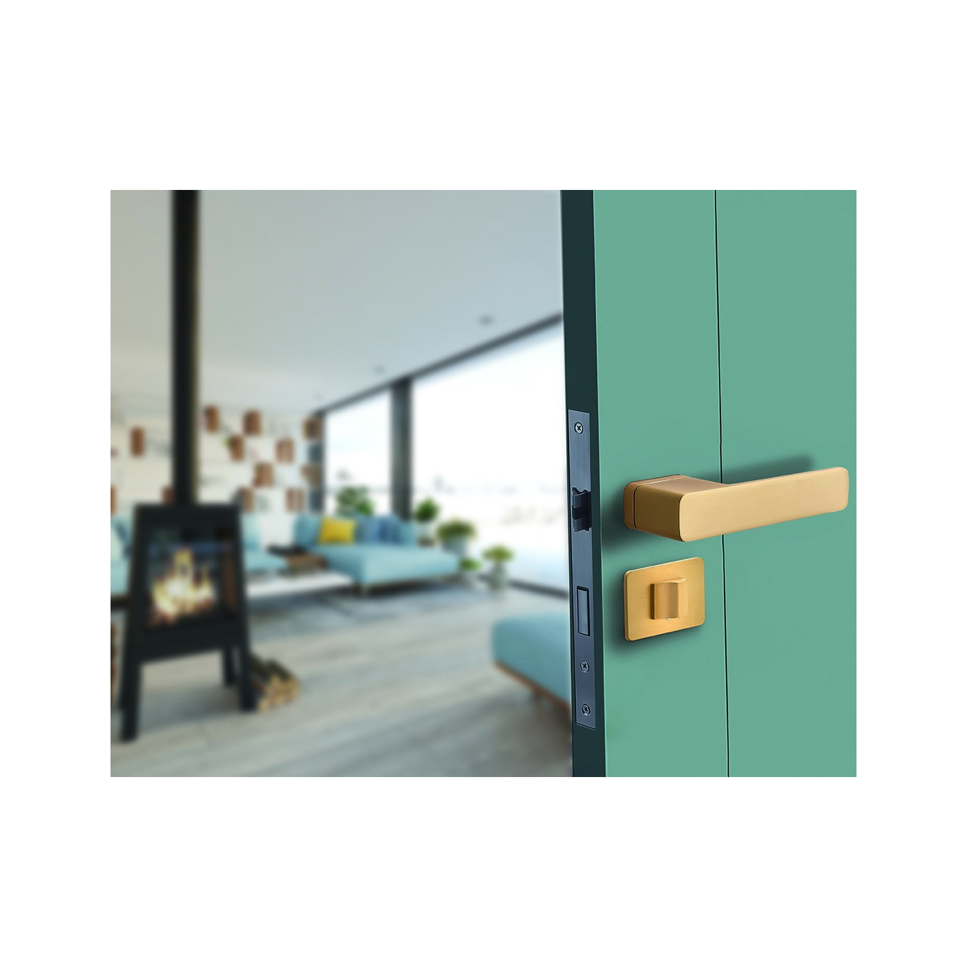 Klamka na rozecie MALI Złota Kuchinox