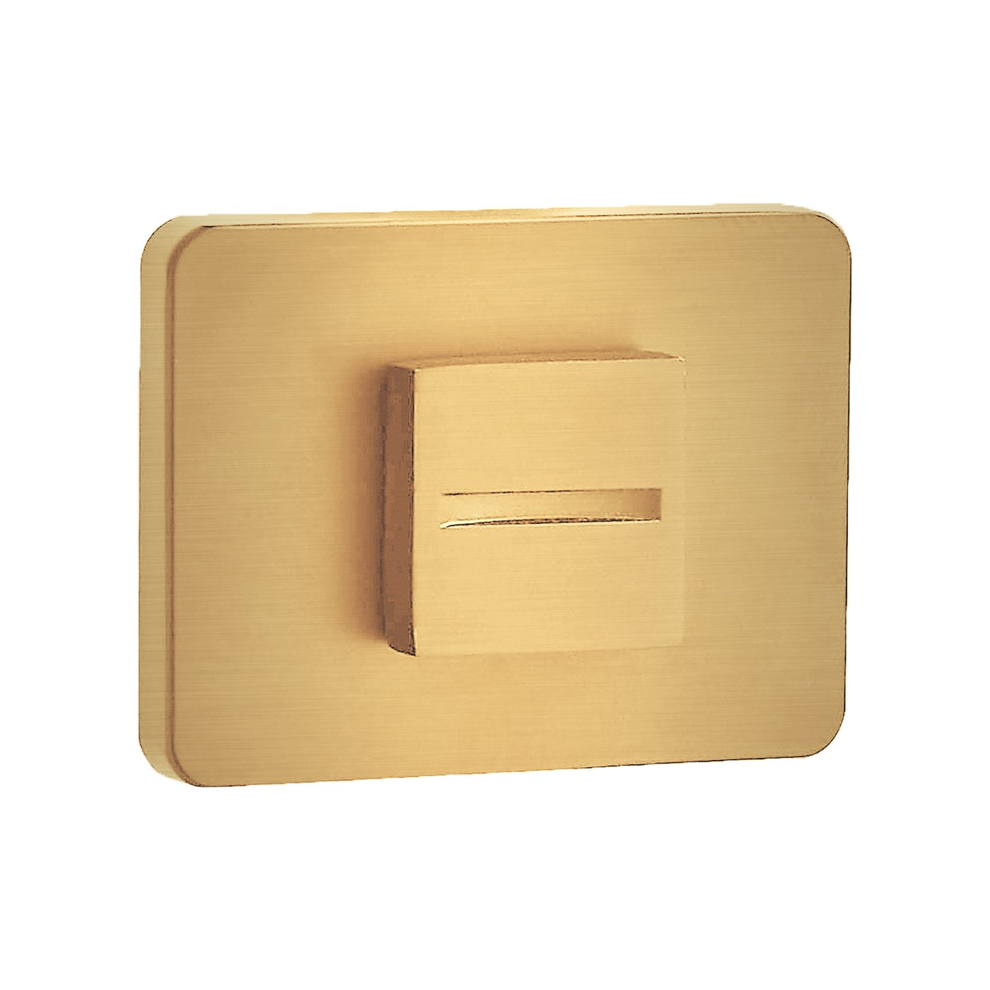 Szyld Krótki Prostokątny WC Złoty Kuchinox