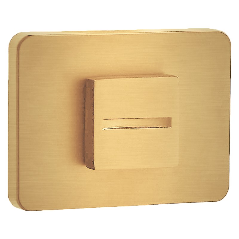 Szyld Krótki Prostokątny WC Złoty Kuchinox