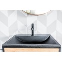 Umywalka Meblowa Granitowa Czarna ALBANO Laveo bez Syfonu VGA1710B