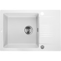 Zlewozmywak Jednokomorowy Granitowy z Baterią i Półociekaczem 44x65cm Celia Laveo Zlewozmywak Jednokomorowy Granitowy z Baterią i Półociekaczem 44x65cm Celia Laveo