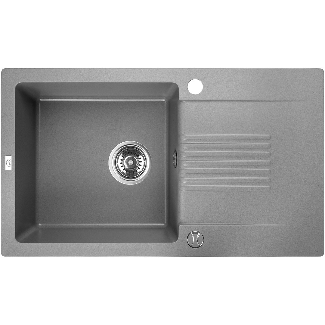 Zlewozmywak Granitowy Jednokomorowy Celia Szary