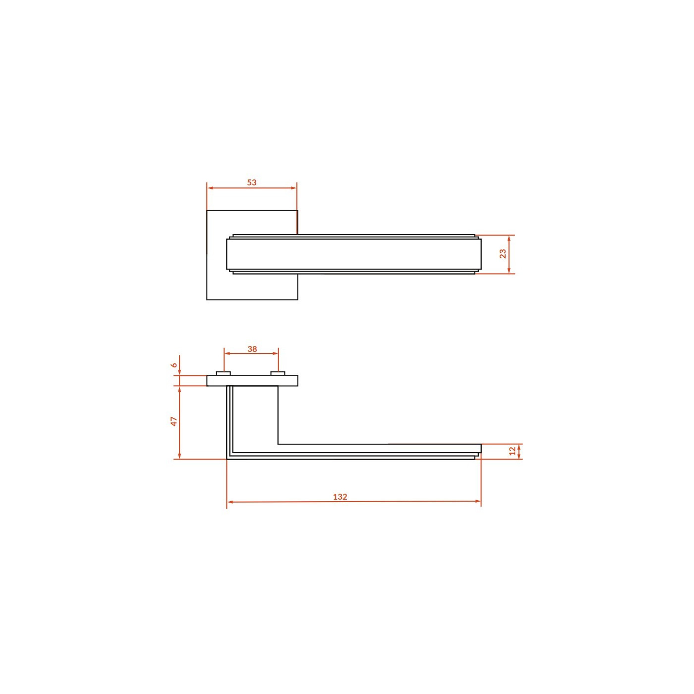 Klamka do Drzwi Wewnętrznych Chrom TESSERA Kuchinox, KEA_000A Klamka do Drzwi Wewnętrznych Chrom TESSERA Kuchinox, KEA_000A