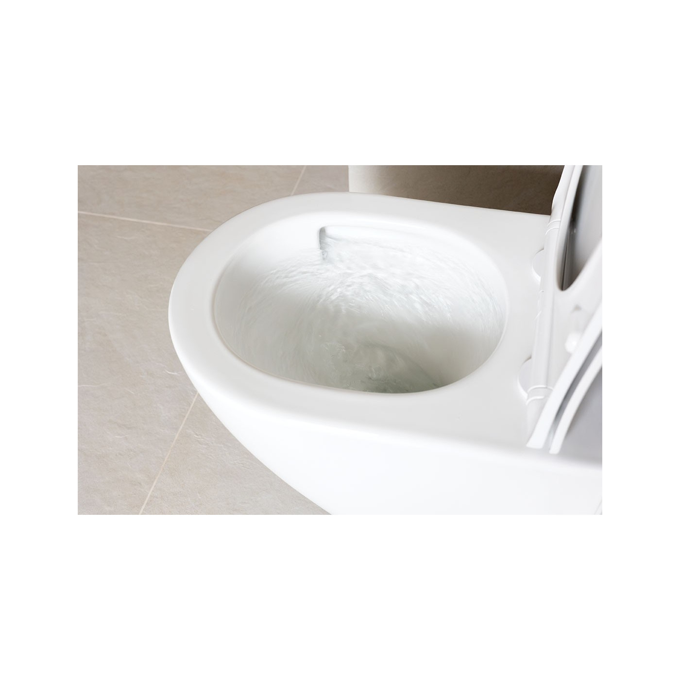 Miska Ustępowa WC Wisząca Bezkołnierzowa z Deską Desna CycleON 2.0 Laveo