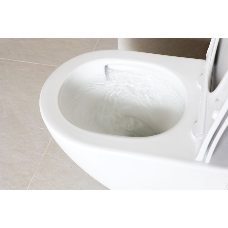 Miska Ustępowa WC Wisząca Bezkołnierzowa z Deską Desna CycleON 2.0 Laveo