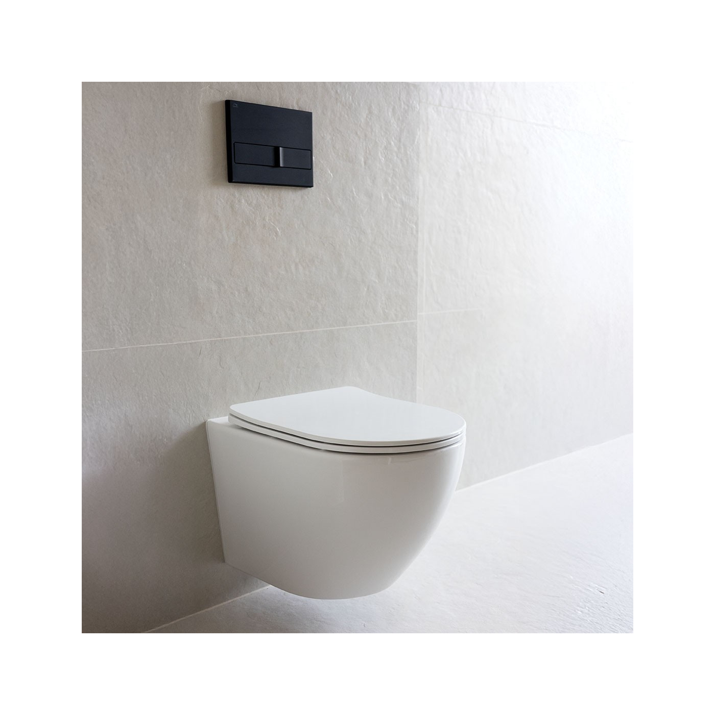 Miska Ustępowa WC Wisząca Bezkołnierzowa z Deską Desna CycleON 2.0 Laveo