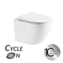 Miska Ustępowa WC Wisząca Bezkołnierzowa z Deską Desna CycleON 2.0 Laveo